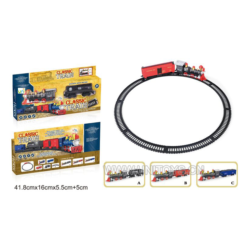 B/O TRAIN SET,W/LGHT&SOUND,3ASST